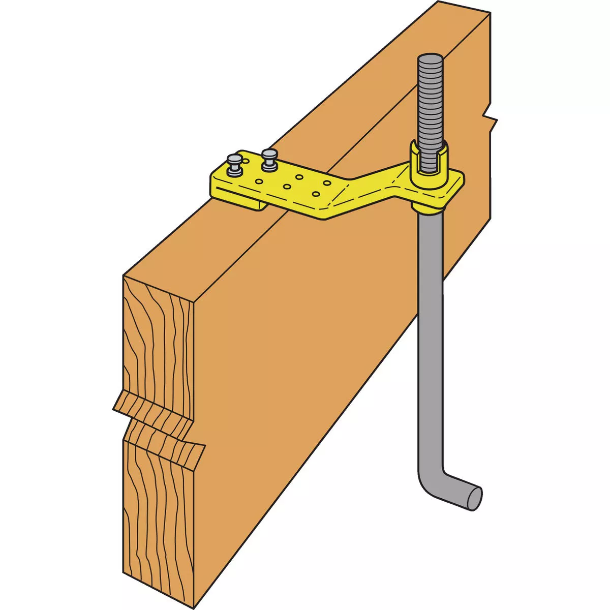 Simpson Strong-Tie AnchorMate 1/2 In. Dia. Yellow Anchor Bolt Holder (100-Count) - photo 2