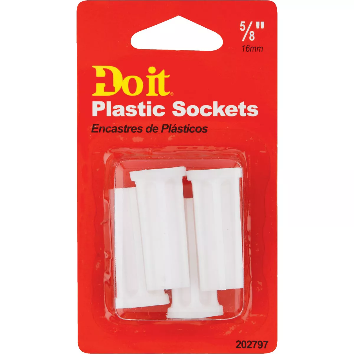 Do it 5/8 In. Plastic Caster Socket Insert (4-Pack)