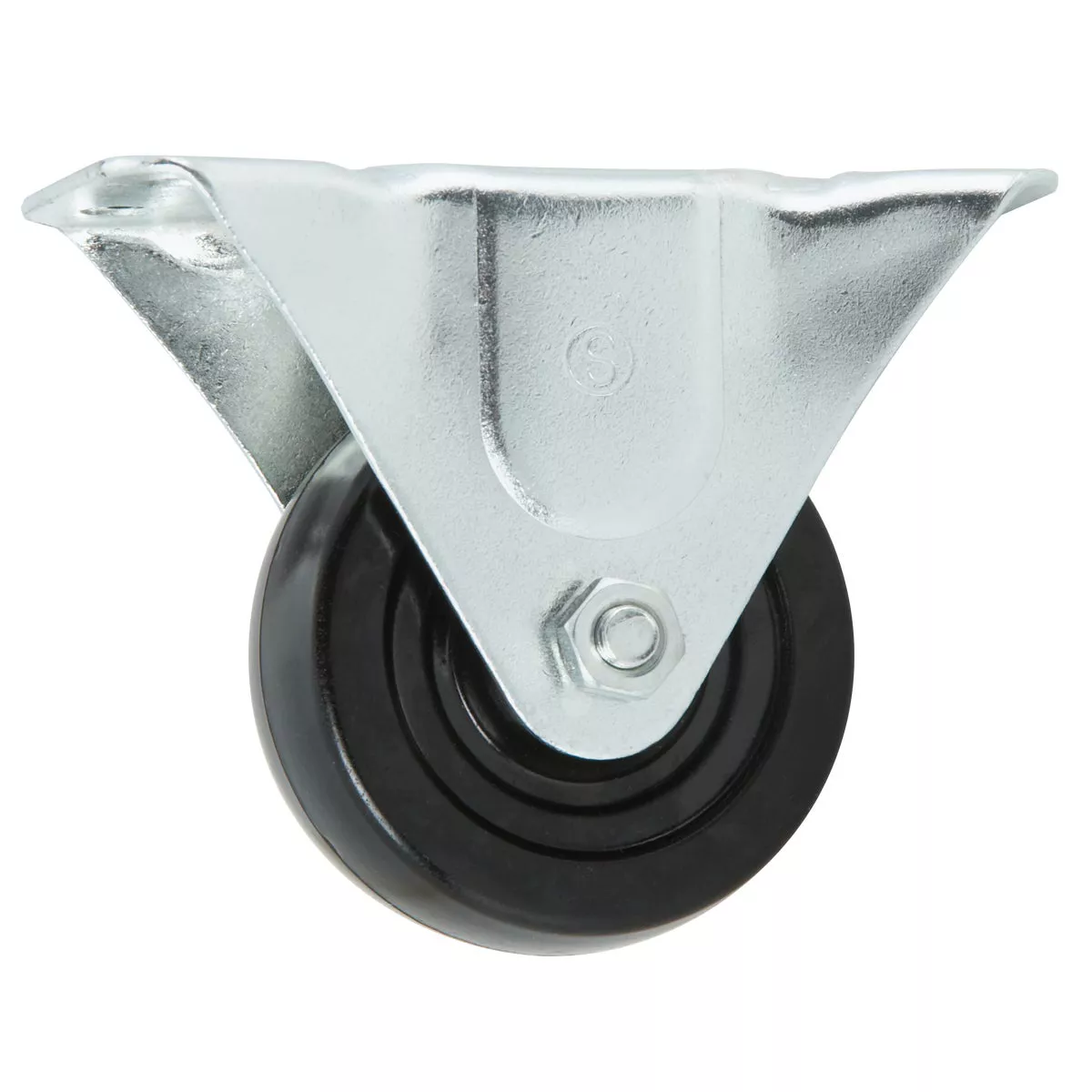 Shepherd Hardware 3 In. General-Duty Rubber Rigid Plate Caster - photo 3