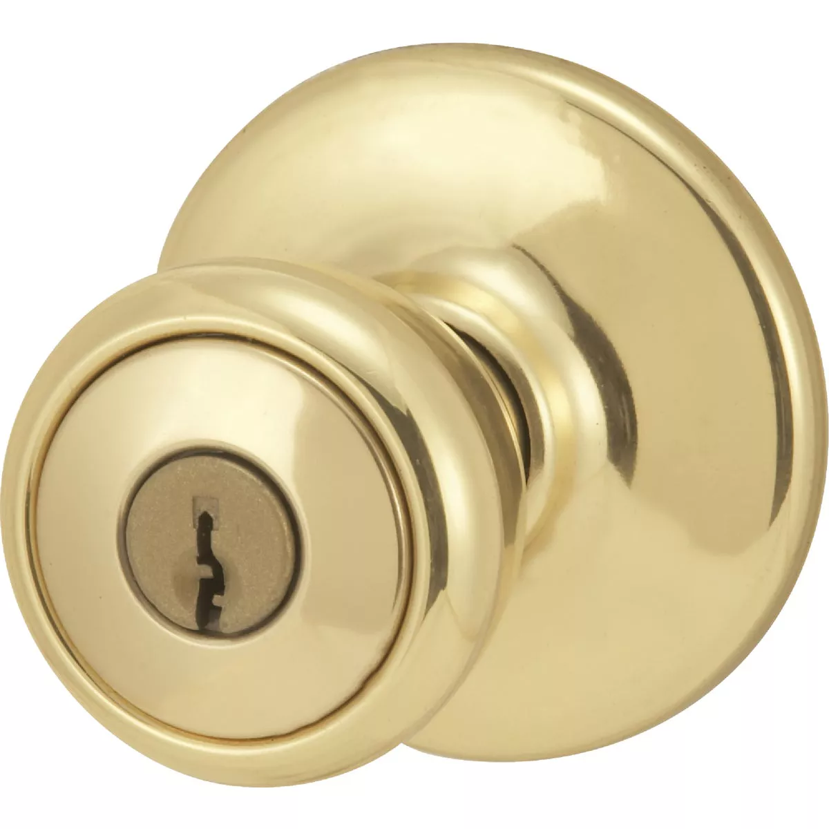 Kwikset Tylo Polished Brass Entry Door Knob - photo 4