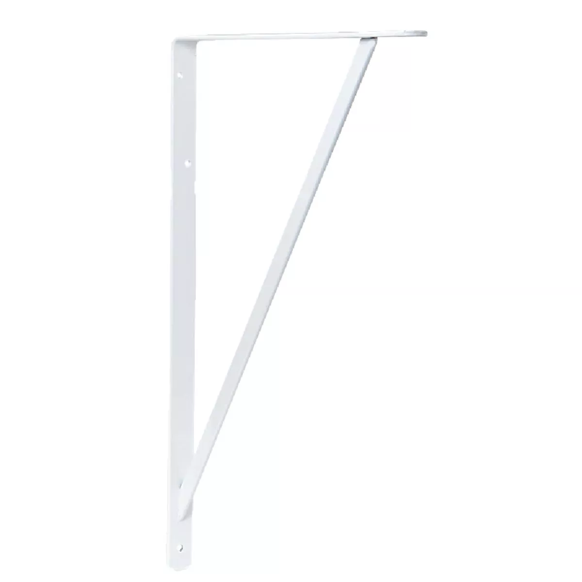 Knape & Vogt 208 Series 22 In. D. x 14 In. H. White Super Duty L-Bracket