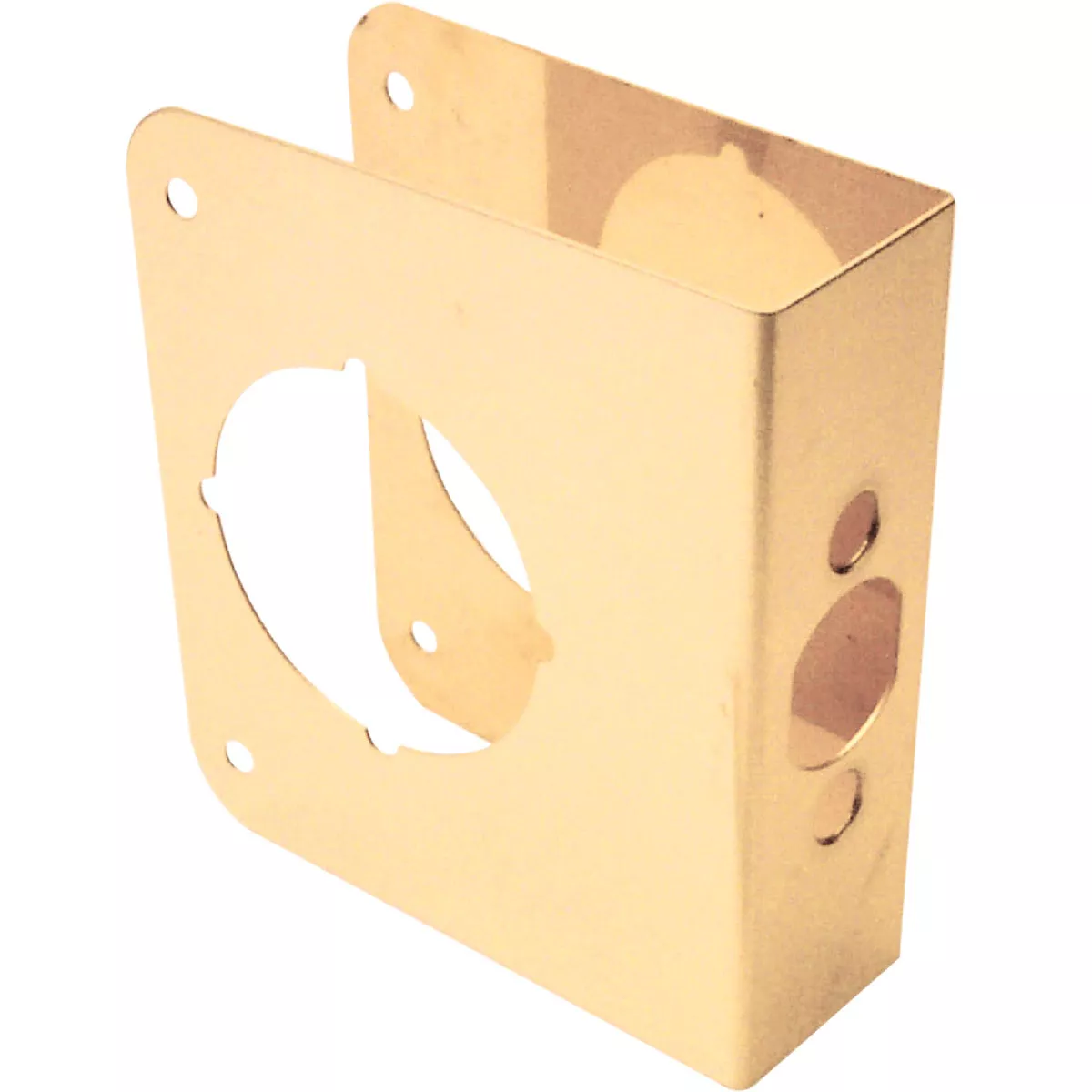 Defender Security 1-3/4 In. x 2-3/4 In. Brass Door Reinforcer - photo 3