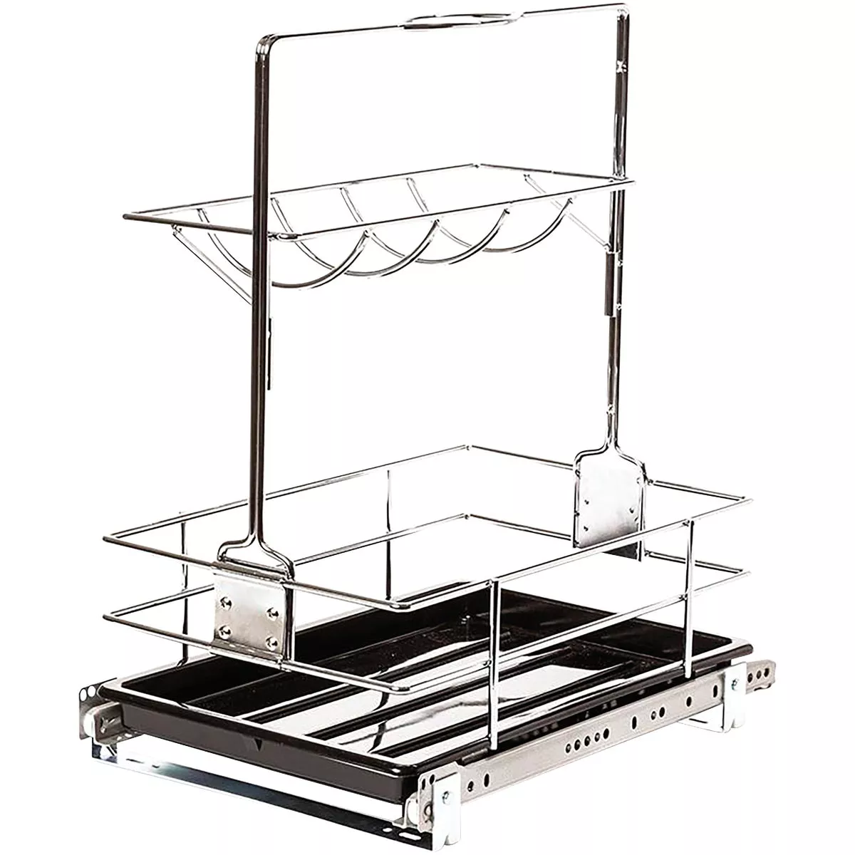 Knape & Vogt Real Solutions Slide Out Removable Cleaning Basket Organizer