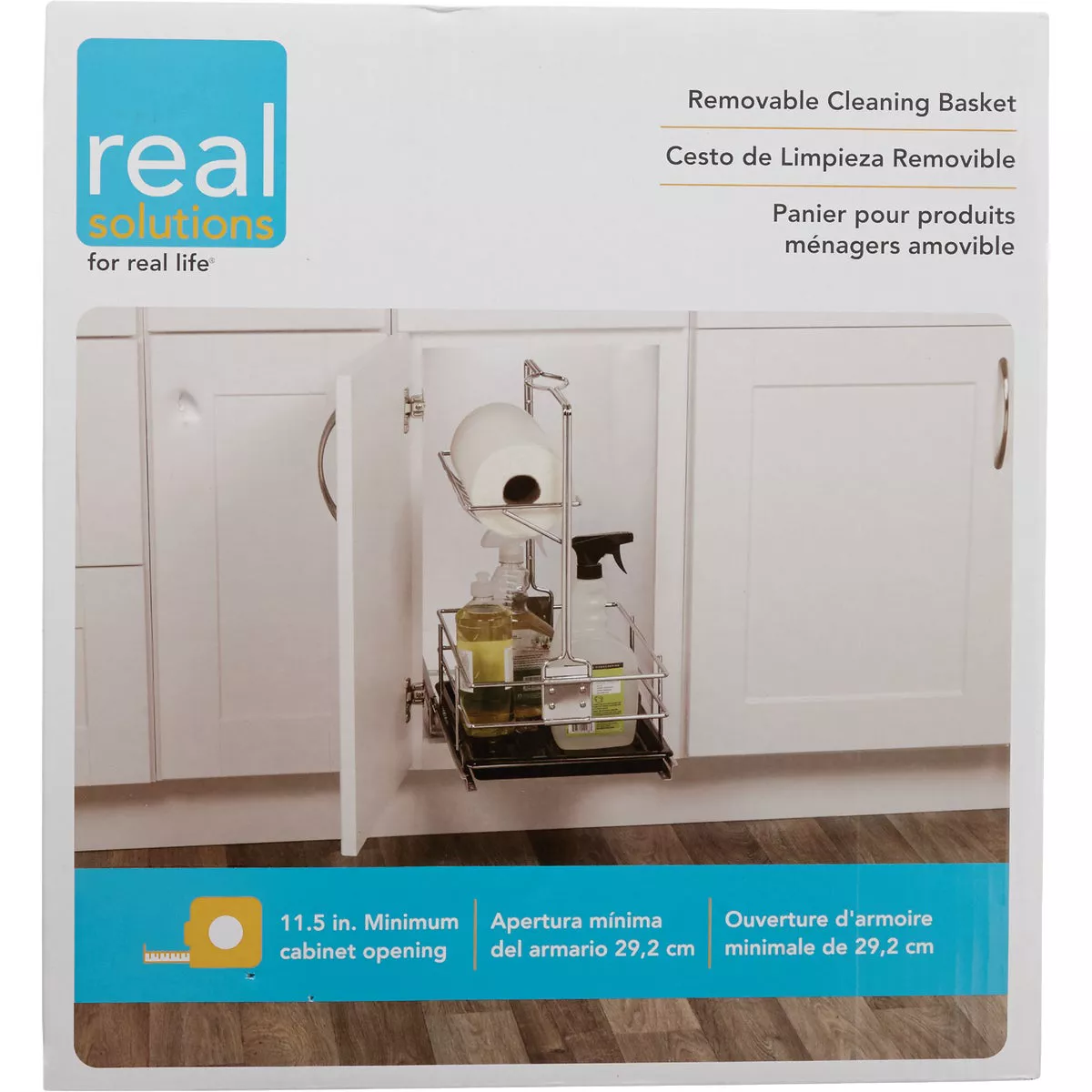 Knape & Vogt Real Solutions Slide Out Removable Cleaning Basket Organizer - photo 2