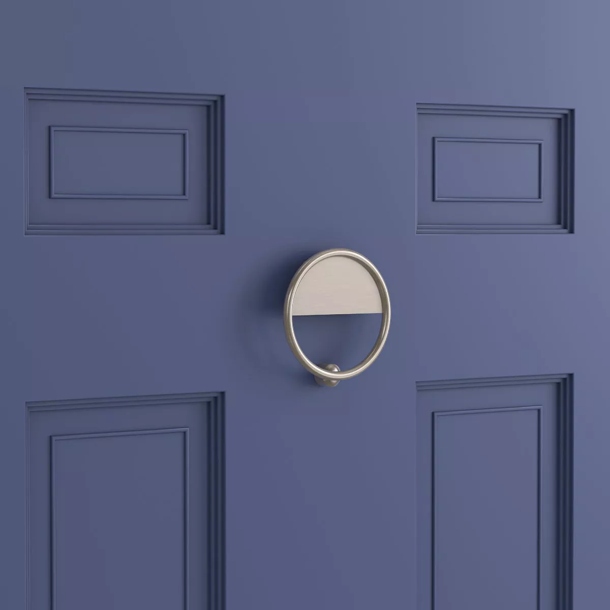 National Hardware 4-1/3 In. Satin Nickel Cooper Door Knocker - photo 2