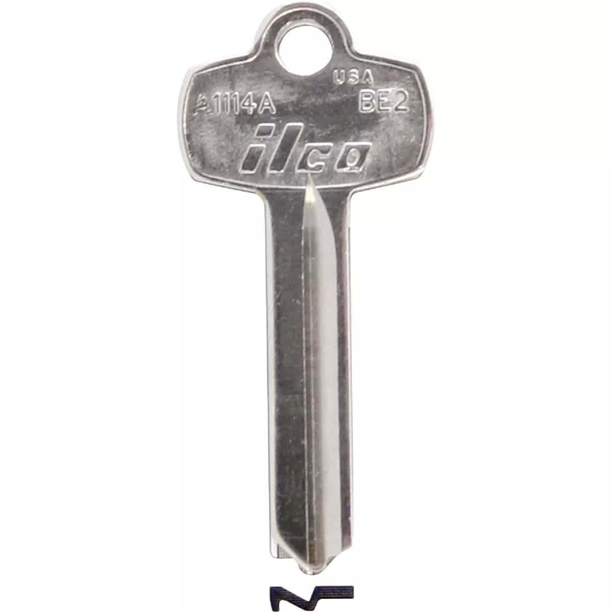 ILCO Best Nickel Plated Padlock Key BE2 / A1114A (10-Pack)