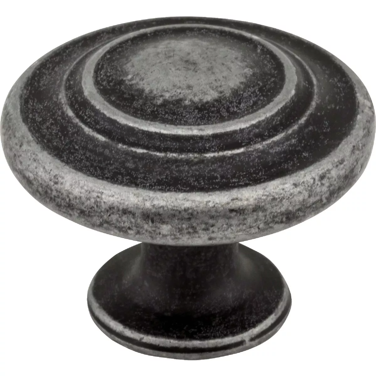 Elements Arcadia 1-5/16 In. Diameter Distressed Antique Silver Round Cabinet Knob