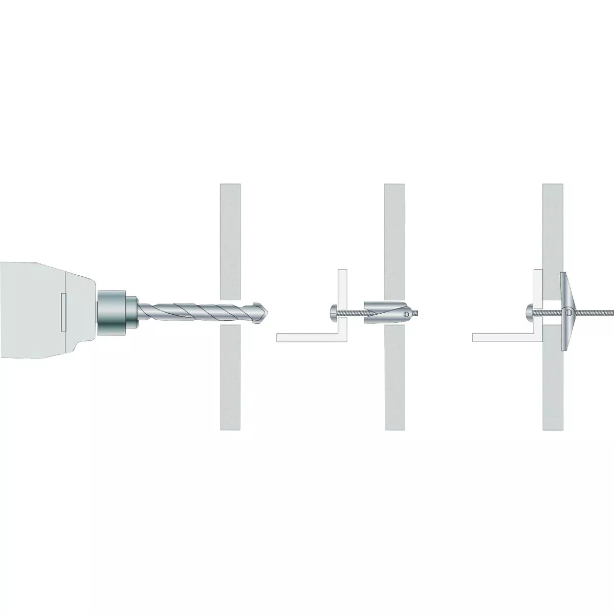 Wej-it 1/4 In. x 3 In. Mushroom-Head Wing Toggle Bolt Anchor (50 Ct.) - photo 3