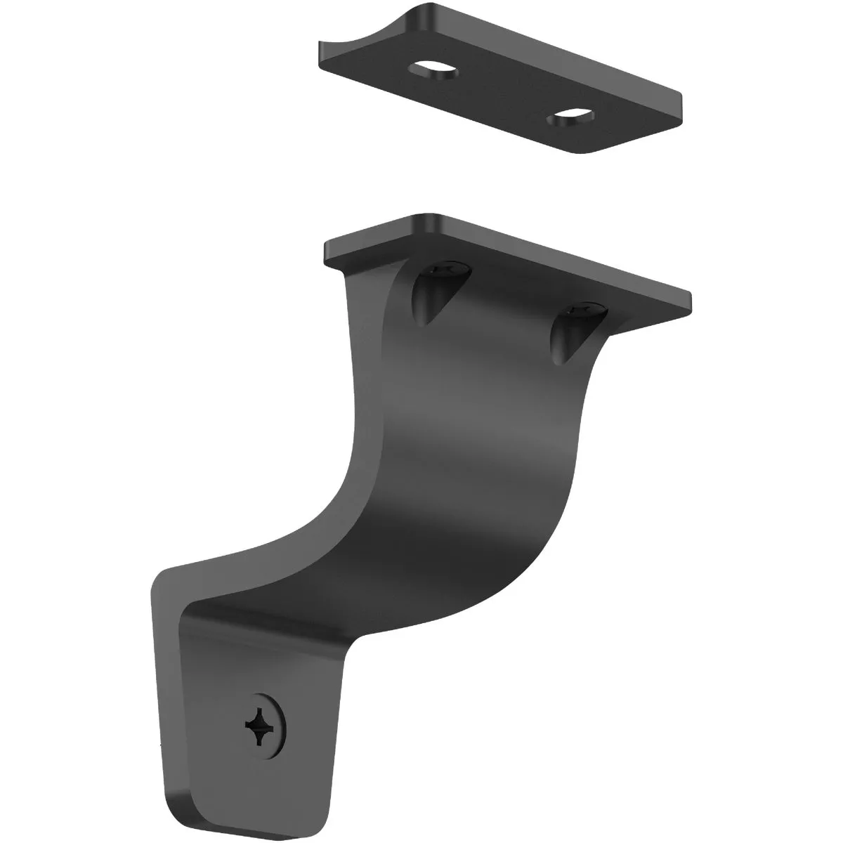 National Hardware 3 In. Matte Black Cooper Handrail Bracket