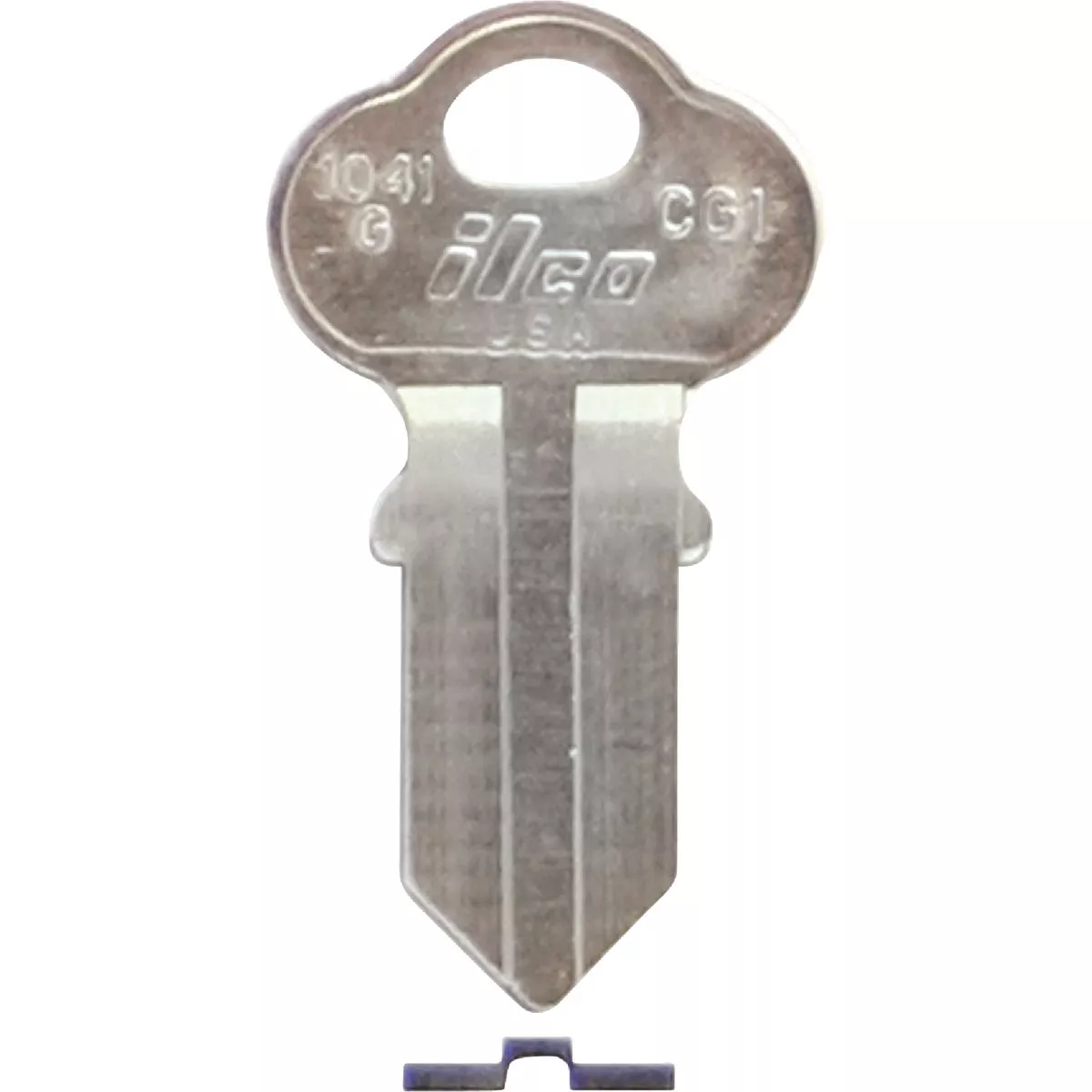 ILCO OMC Nickel Plated General Use Key, 1041G (10-Pack)