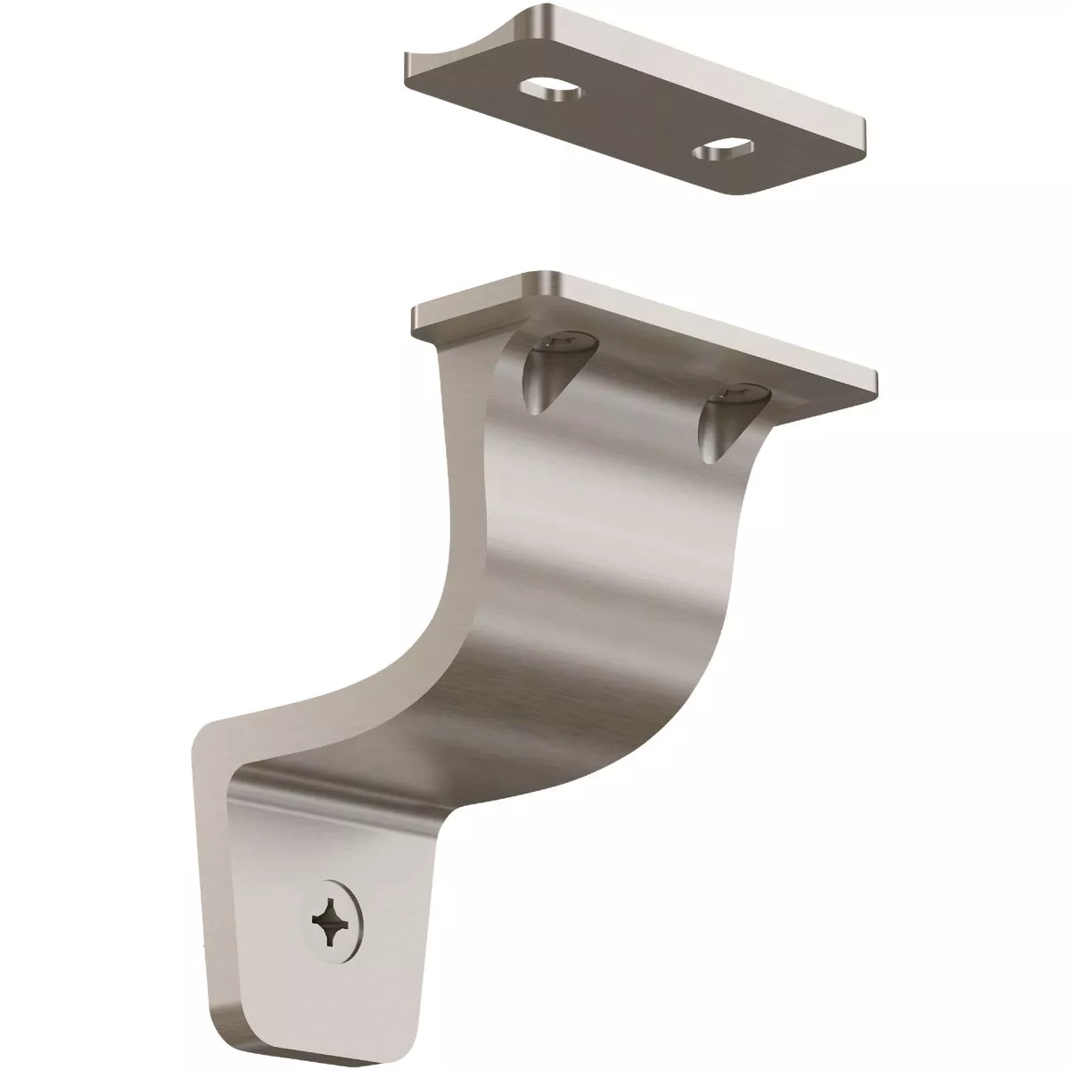 National Hardware 3 In. Satin Nickel Cooper Handrail Bracket