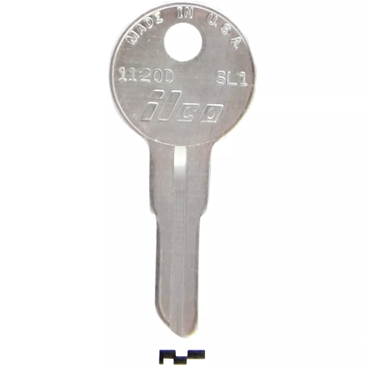 ILCO Slaymaker Nickel Plated Padlock Key SL1 / 1120D (10-Pack)