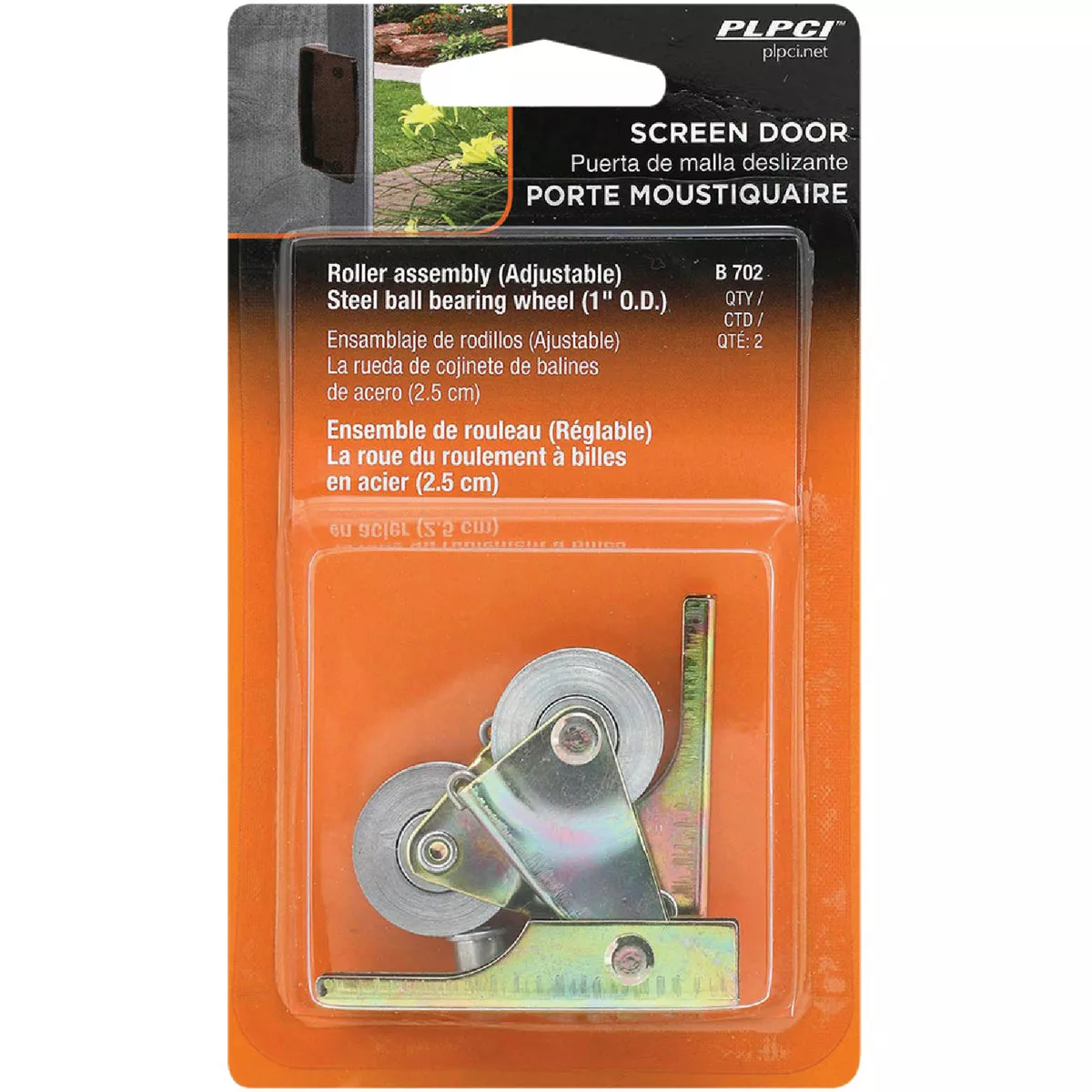 Prime-Line Steel Screen Door Roller Assembly (2 Count) - photo 2