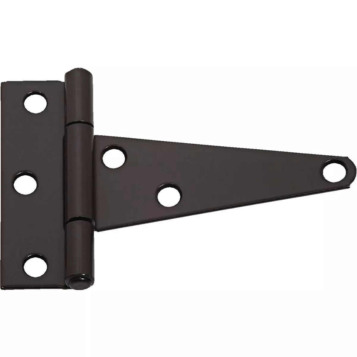 National Hardware 4 In. Black Heavy-Duty Tee Hinge (2-Pack)
