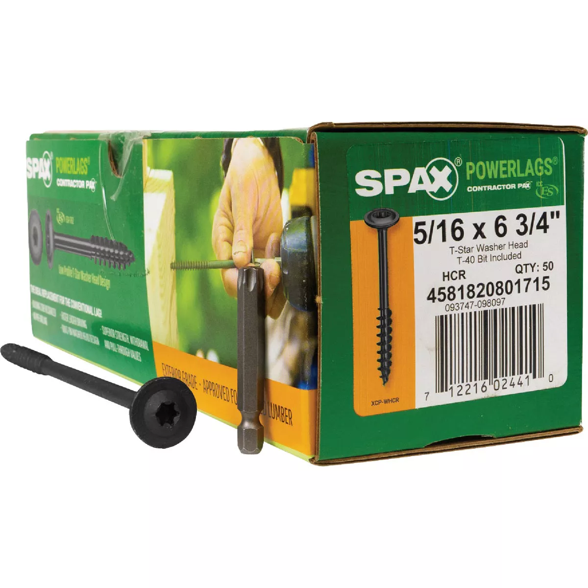 SPAX Powerlag 5/16 In. x 6-3/4 In. T40 Washer Head HCR (Exterior Rated) Lag Screw (50 Ct.) - photo 5