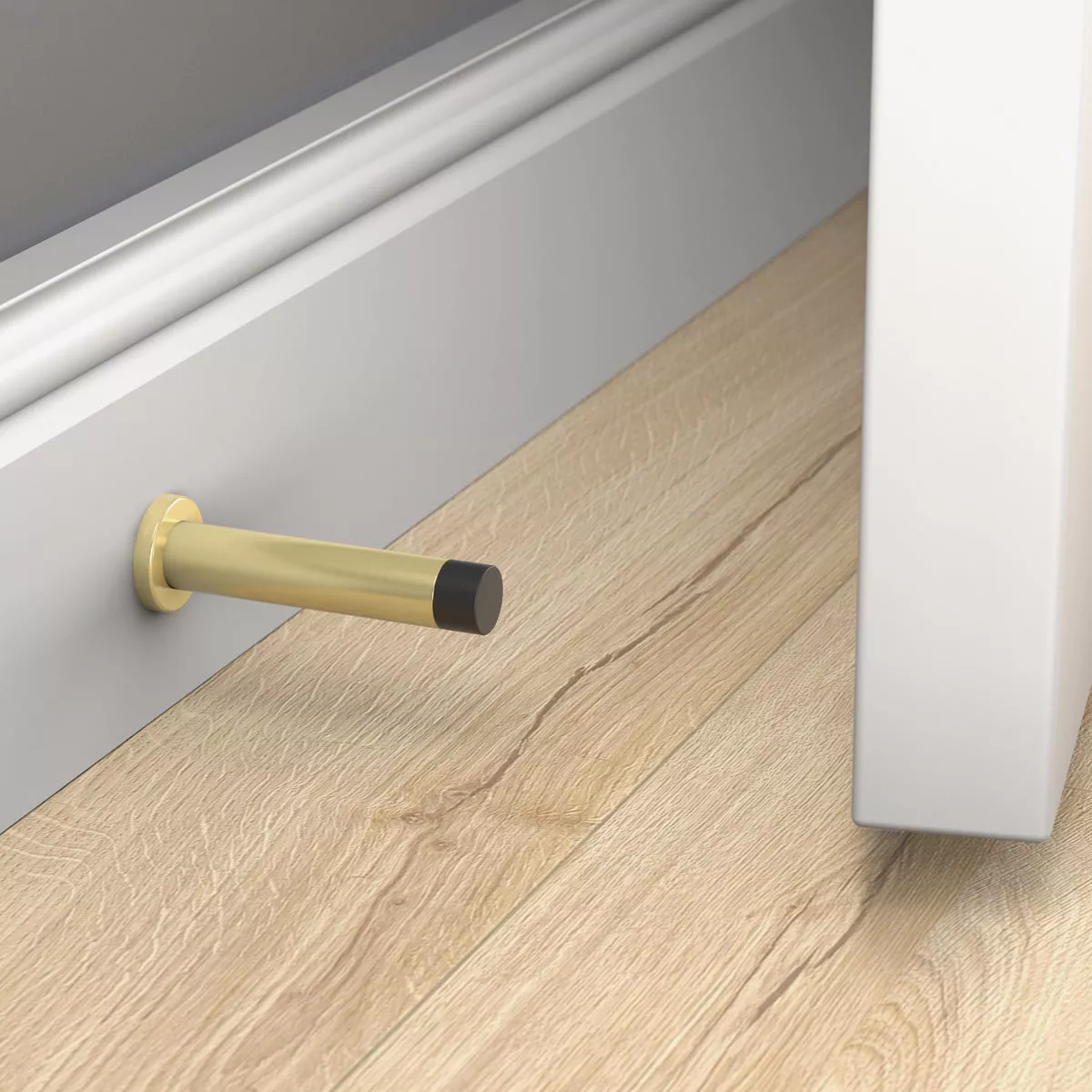 National Hardware 3 In. Brushed Gold Cooper Door Stop - photo 2