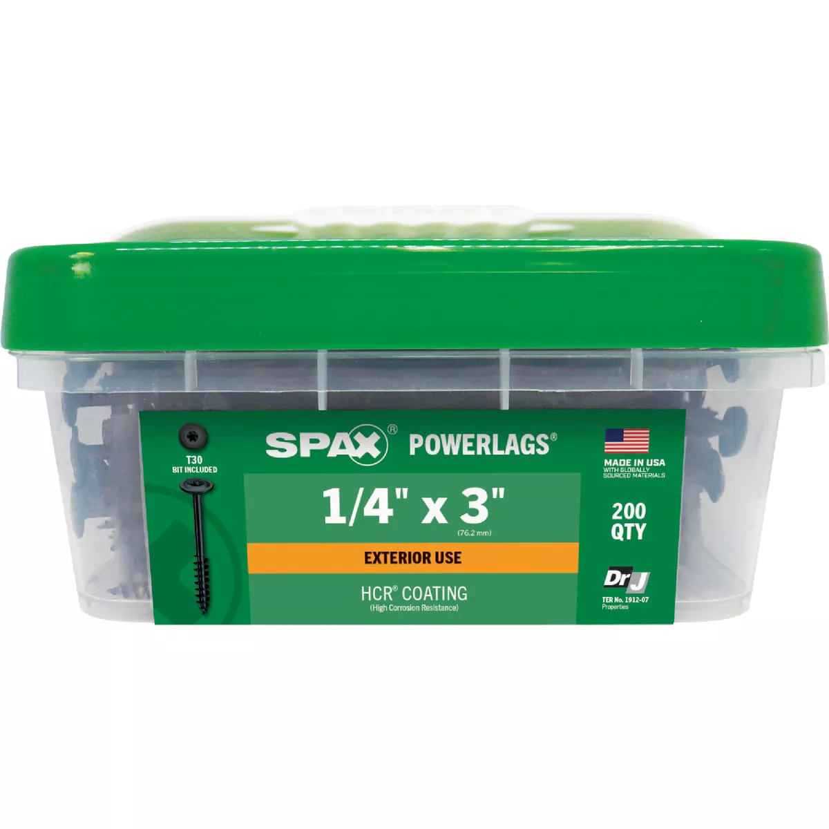 SPAX Powerlag 1/4 In. x 3 In. T30 Washer Head HCR (Exterior Rated) Lag Screw (200 Ct.) - photo 6