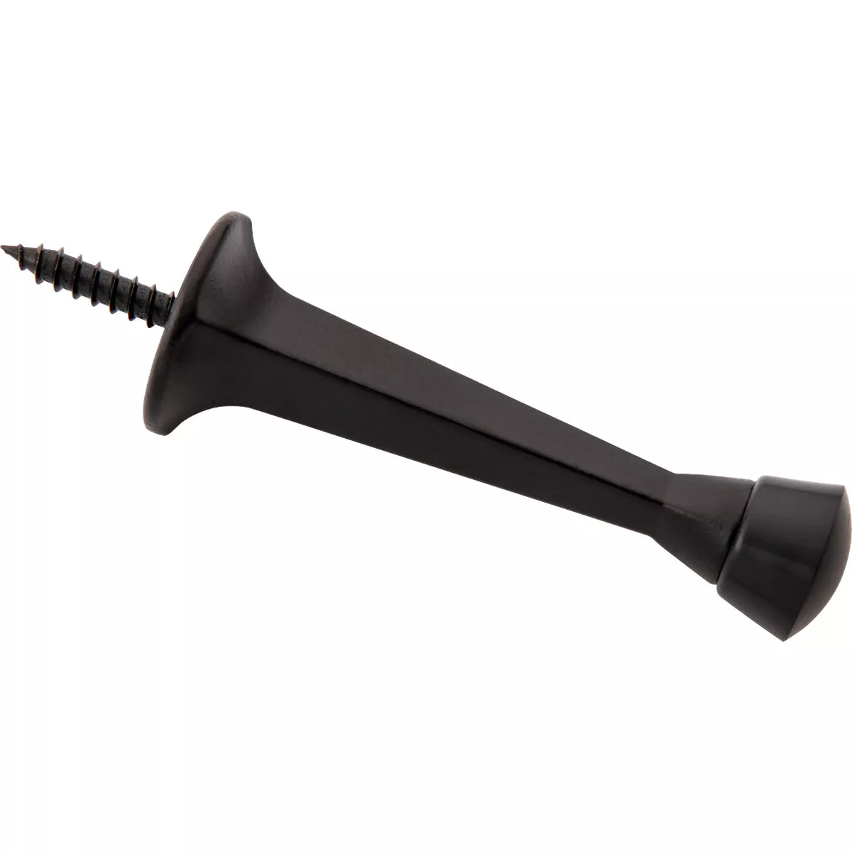 National Hardware 3 In. Matte Black Rigid Square Door Stop