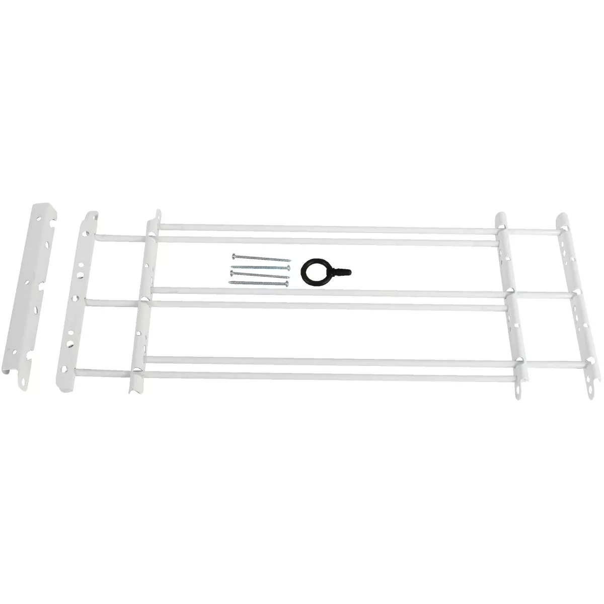 John Sterling Corp Hinged White Enamel 3-Bar Child Safety & Window Security Guard - photo 6