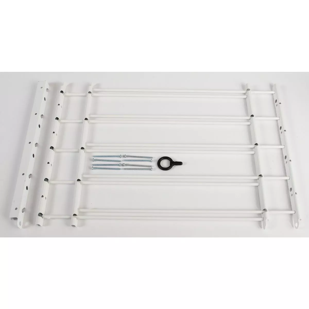 John Sterling Corp Hinged White Enamel 5-Bar Child Safety & Window Security Guard - photo 4