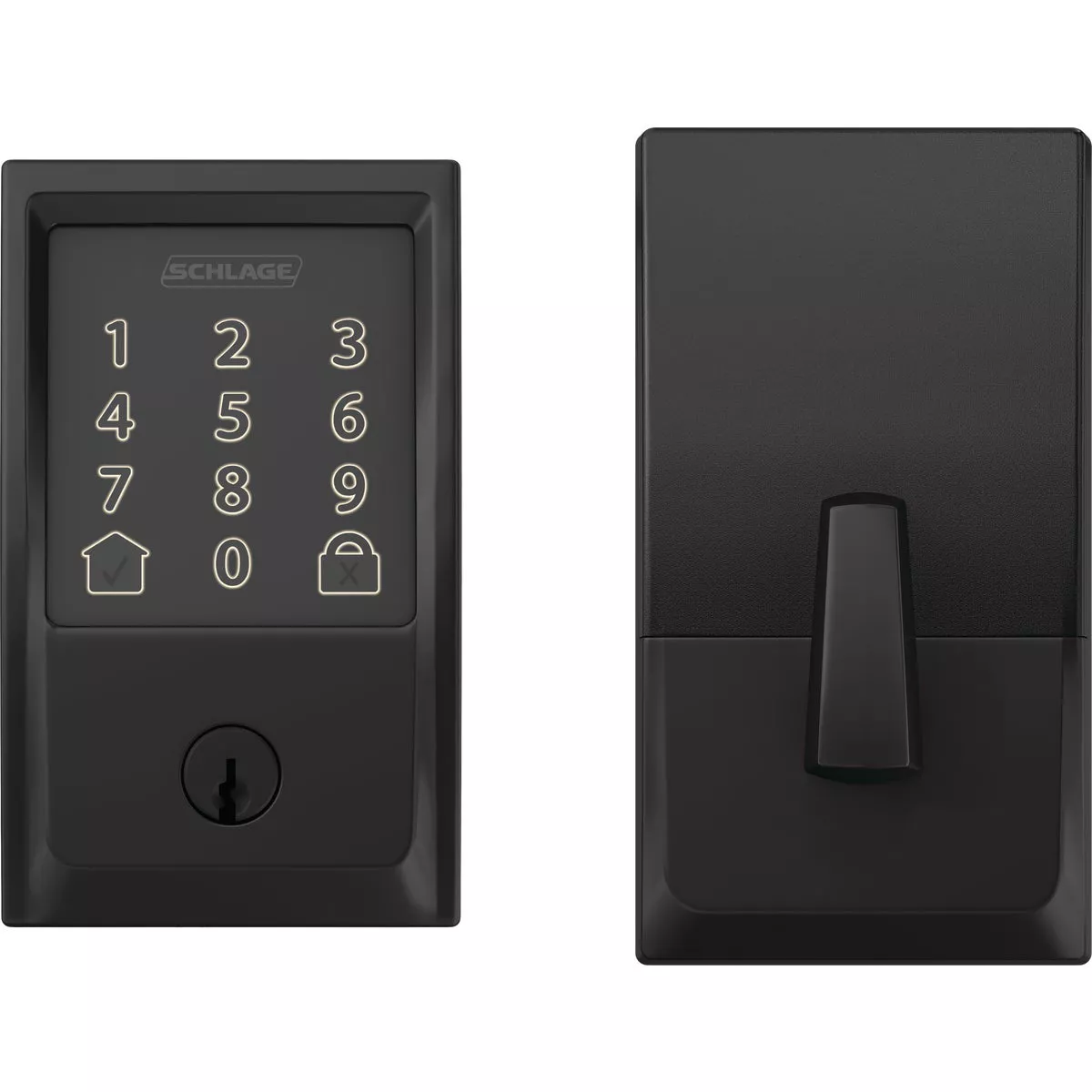 Schlage Encode Smart WiFi Matte Black Deadbolt with Century Trim
