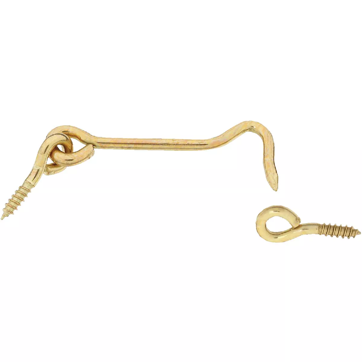 National Hardware Solid Brass 3 In. Hook & Eye Bolt