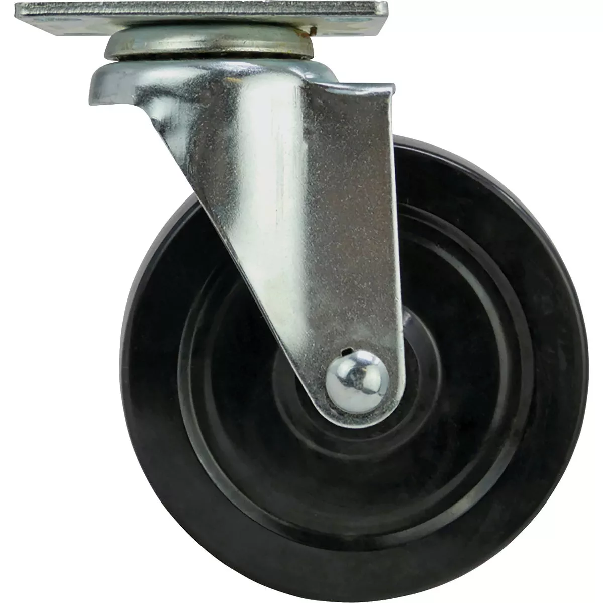 Shepherd Hardware 5 In. General-Duty Soft Rubber Swivel Plate Caster