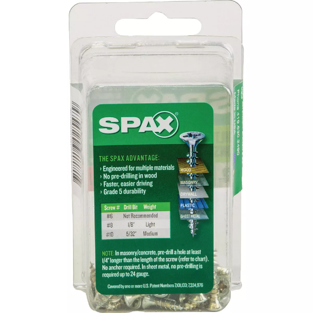 SPAX #6 x 1/2 In. Unidrive (Combo Drive) Flat Head Zinc (Interior) Multi-Purpose Construction Screw (50 Ct.) - photo 5