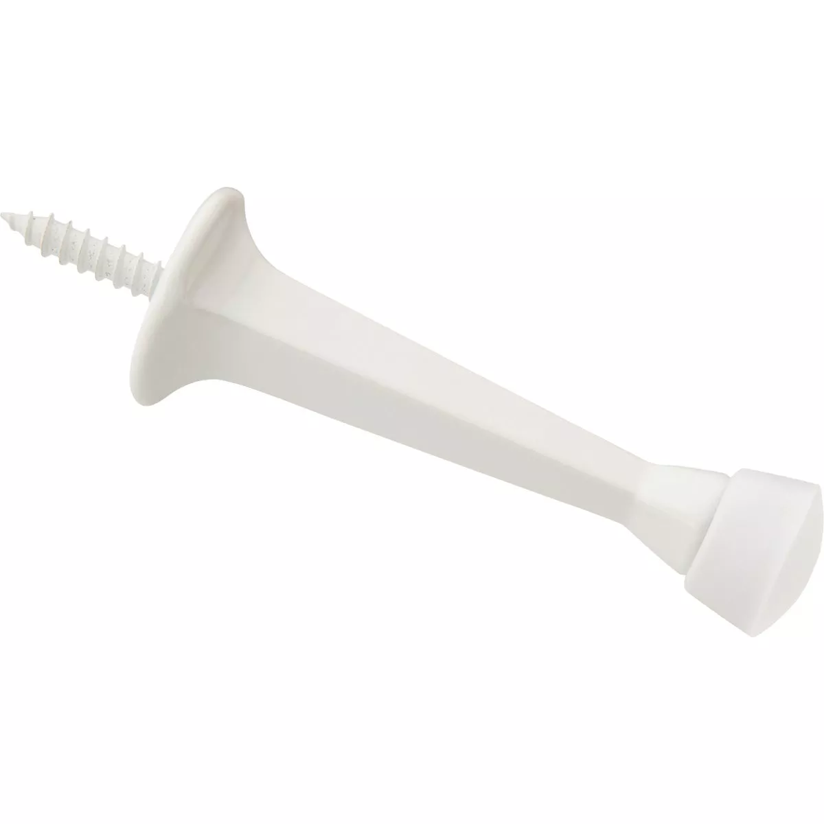 National Hardware 3 In. White Rigid Square Door Stop