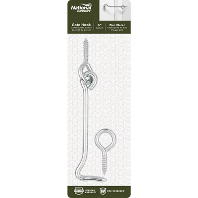 National 5 in. Zinc Gate Hook