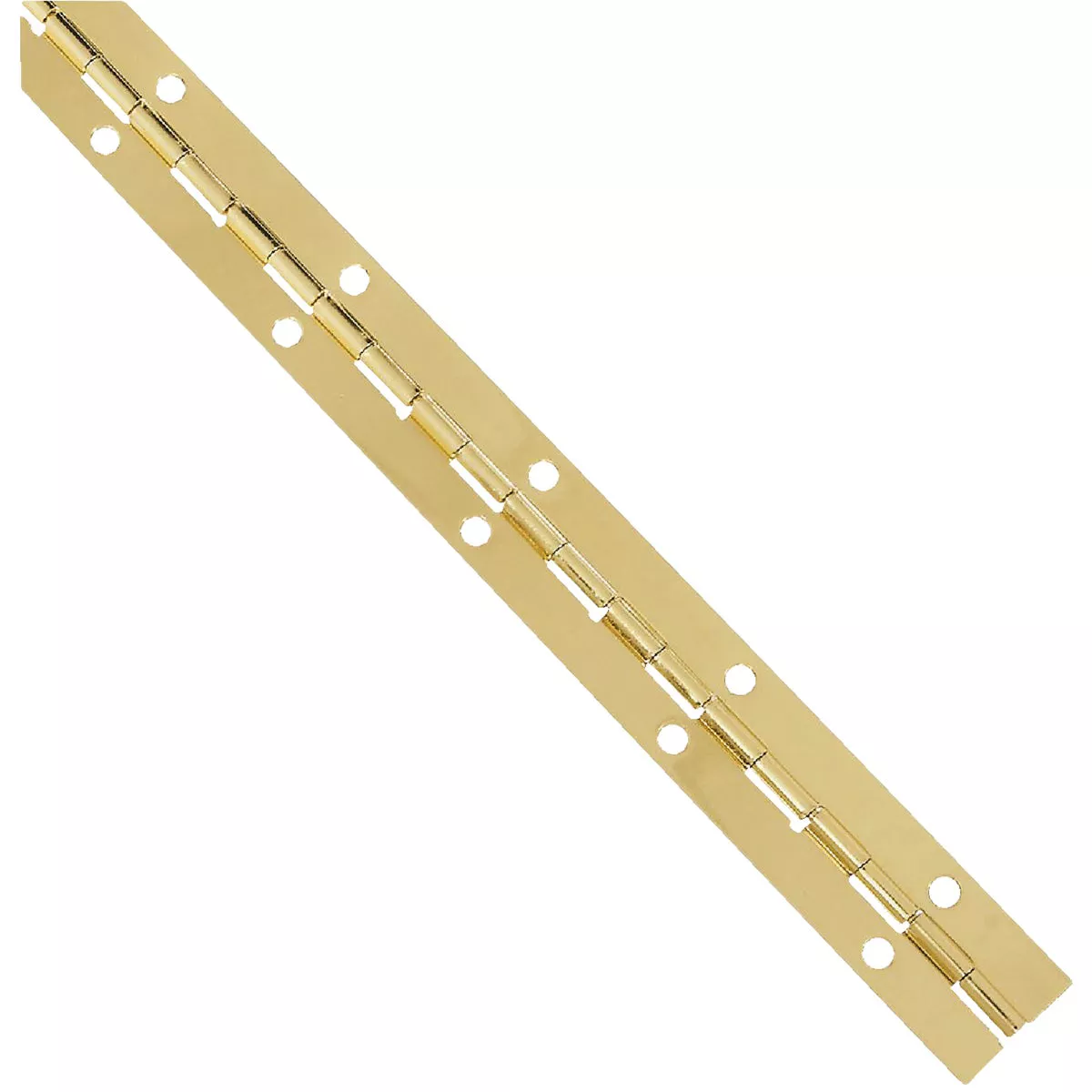 National Hardware Steel 1-1/16 In. x 12 In. Bright Brass Continuous Hinge