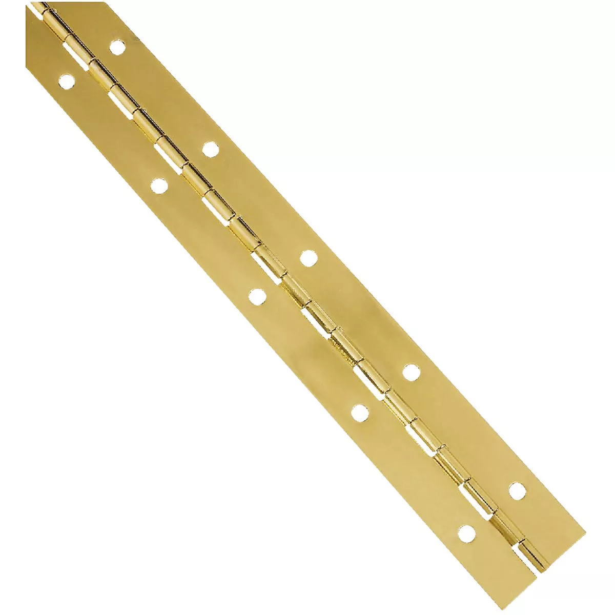 National Hardware Steel 1-1/2 In. x 12 In. Bright Brass Continuous Hinge