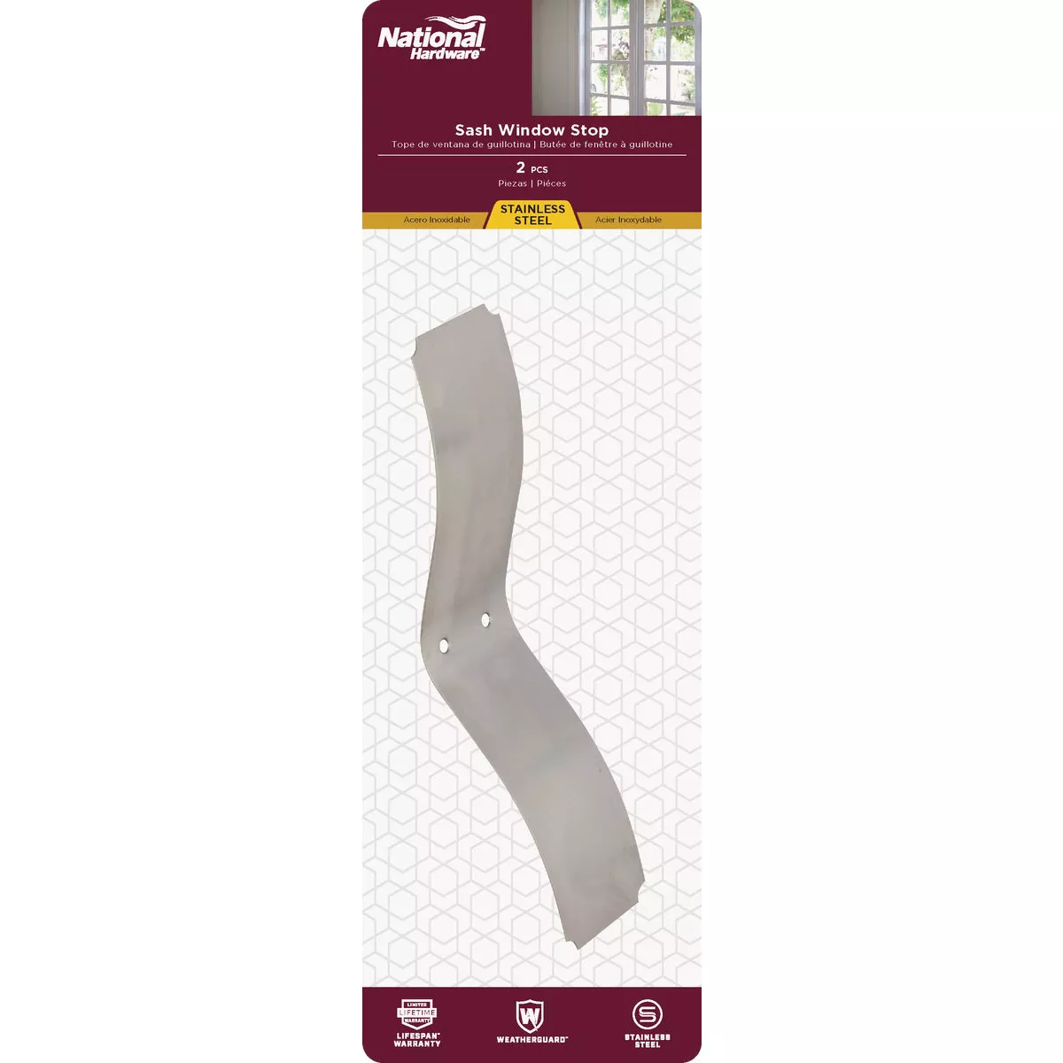 National Hardware Stainless Steel Window Sash Spring Control (2-Pack) - photo 2