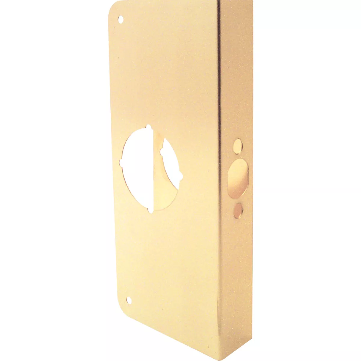Defender Security 1-3/8 In. x 2-3/8 In. Brass Door Reinforcer - photo 3