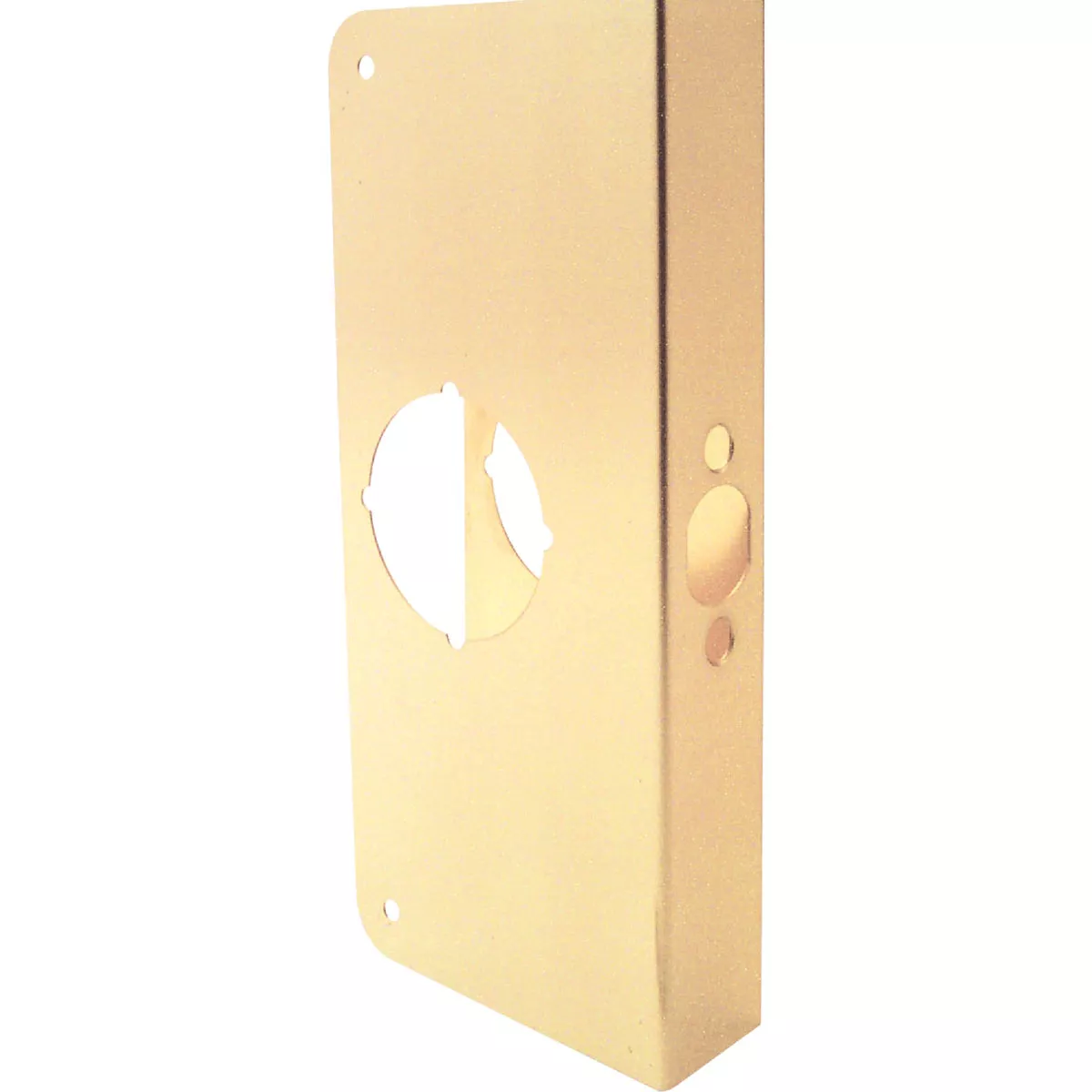 Defender Security 1-3/4 In. x 2-3/8 In. Brass Door Reinforcer - photo 3