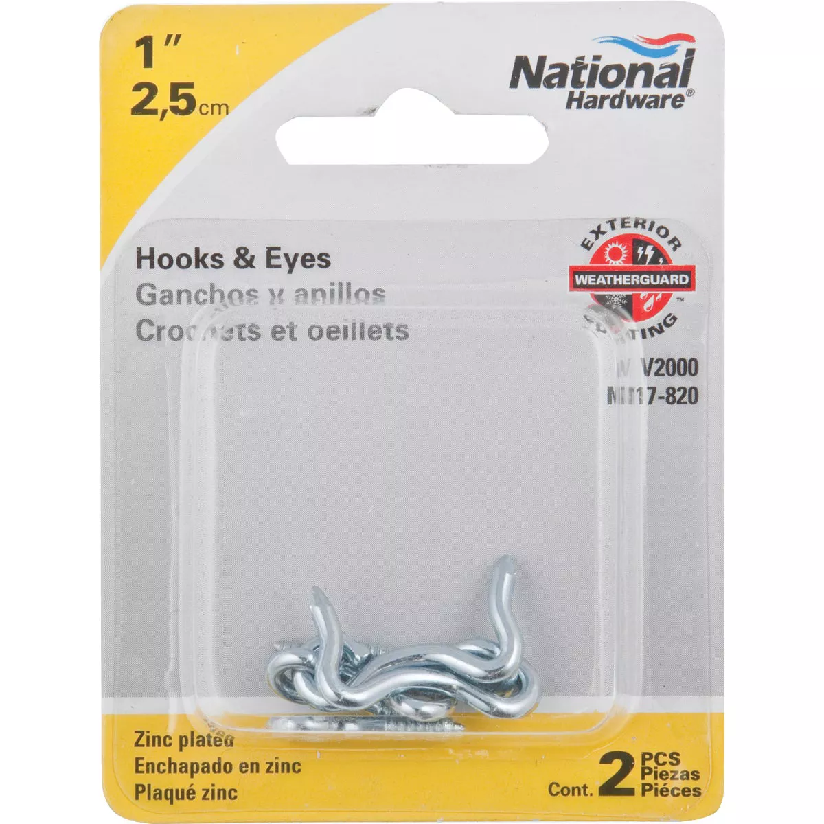 National Hardware1 In. Steel Hook & Eye Bolt (2 Ct.) - photo 2