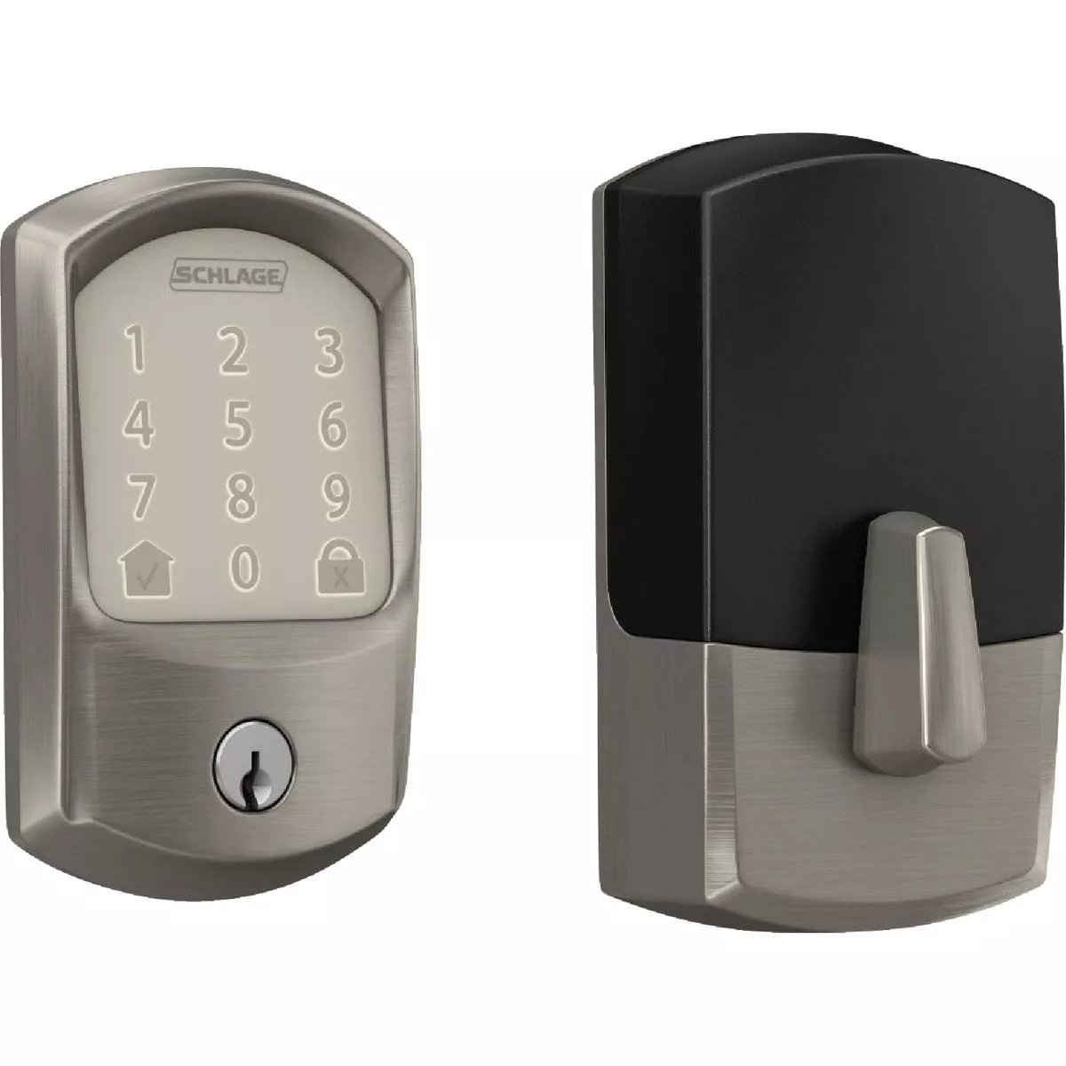 Schlage Encode Greenwich Satin Nickel Smart WiFi Deadbolt