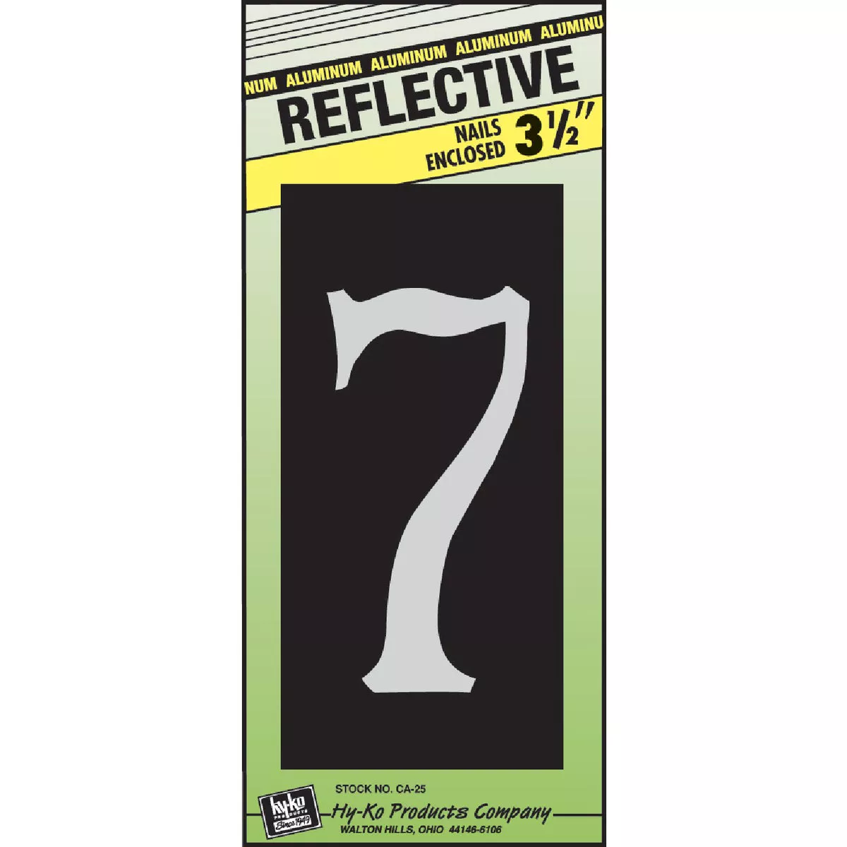 Hy-Ko 3-1/2 In. White House Number Seven