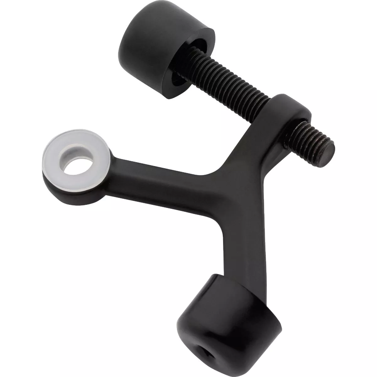National Hardware Matte Black Adjustable Hinge Pin Door Stop
