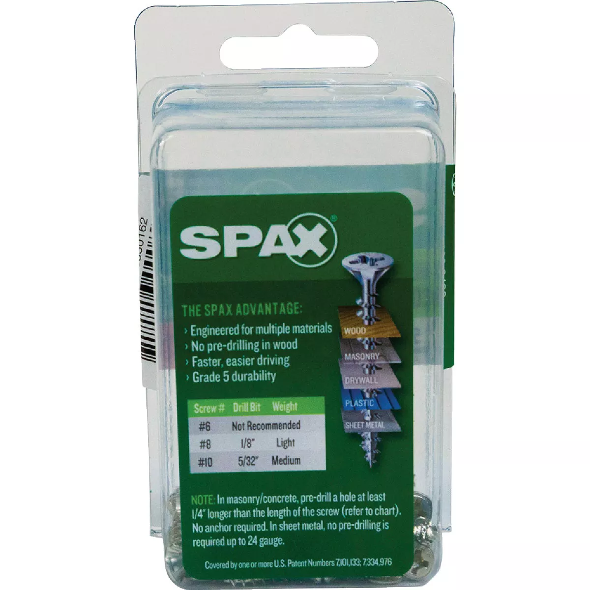 SPAX #6 x 5/8 In. Unidrive (Combo Drive) Flat Head Zinc (Interior) Multi-Purpose Construction Screw (50 Ct.) - photo 5
