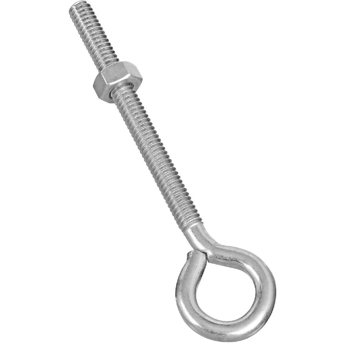 National Hardware 1/4 In. x 4 In. Zinc Eye Bolt with Hex Nut