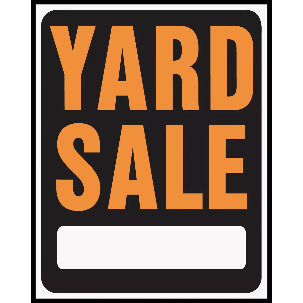 Hy-Ko 15x19 Heavy Gauge Plastic Sign, Yard Sale