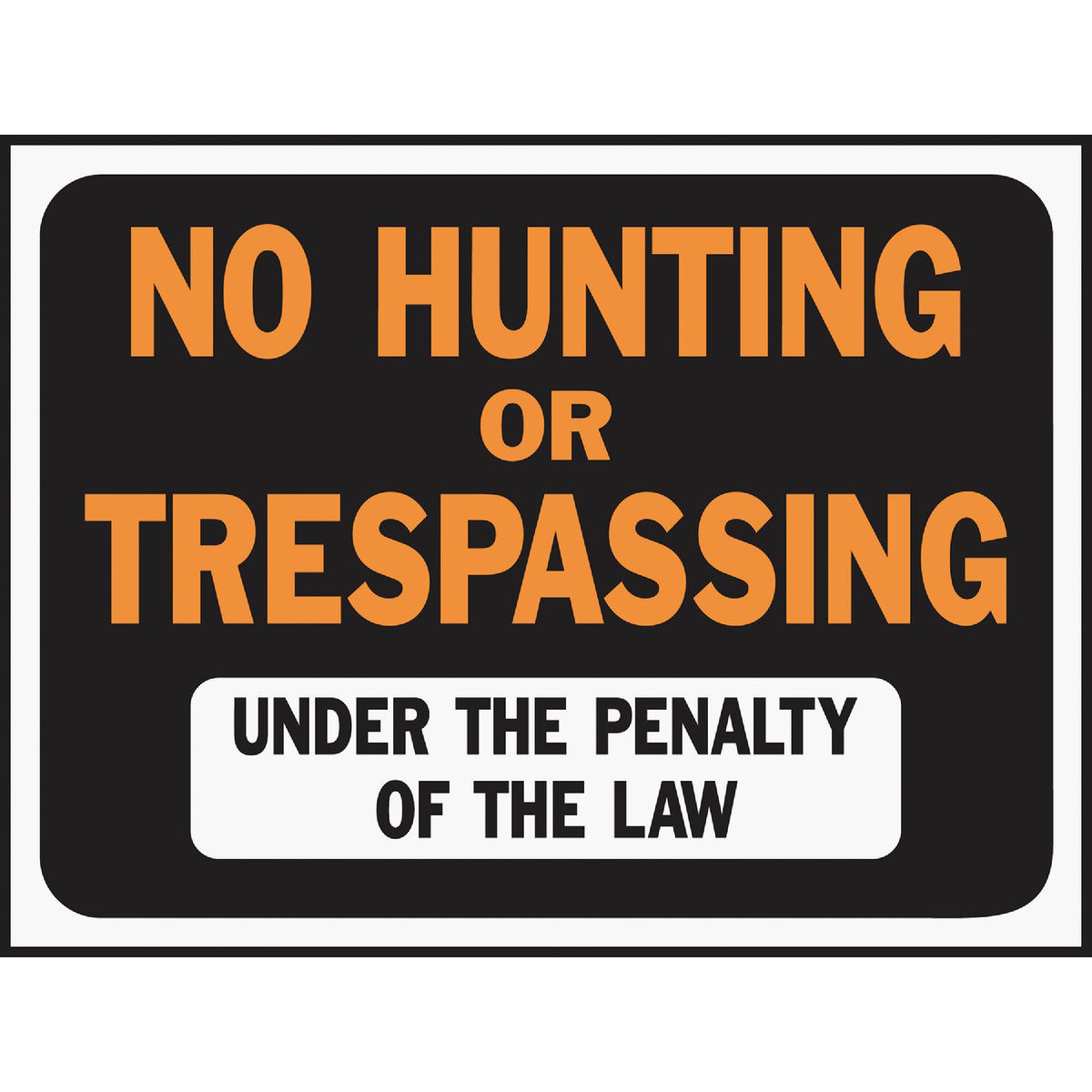 Hy-Ko 'No Trespassing' Schilder – 25,4 X 35,6 Cm Aluminium, 23 Stück, Wetterbeständig