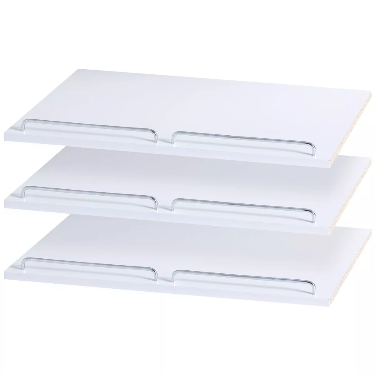 Easy Track 2 Ft. W. x 14 In. D. Laminated Shoe Shelf, White (3-Pack) - photo 2
