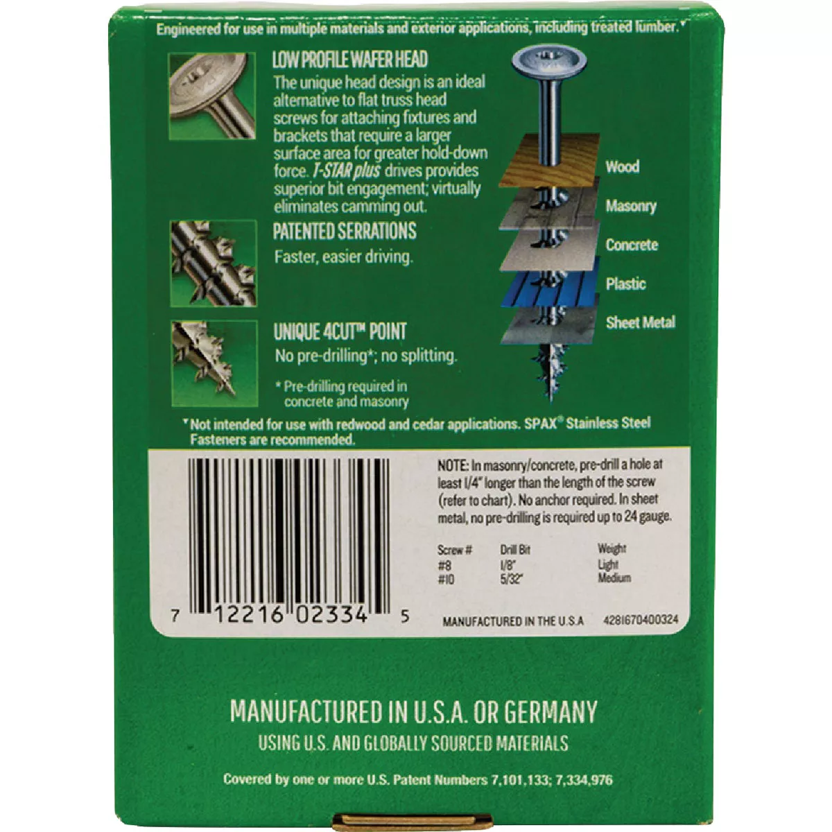 SPAX #8 x 1-1/4 In. T20 Plus Wafer Head HCR-X (Exterior Rated) Wood Screw (195 Ct.) - photo 5