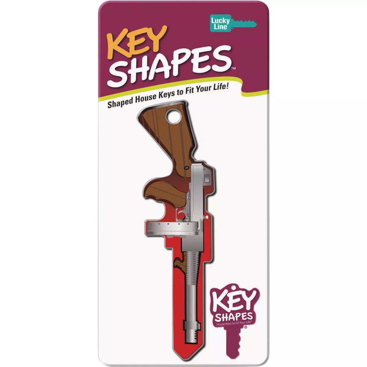 Lucky Line Machine Gun Key Shapes Decorative House Key - SC1 - photo 2