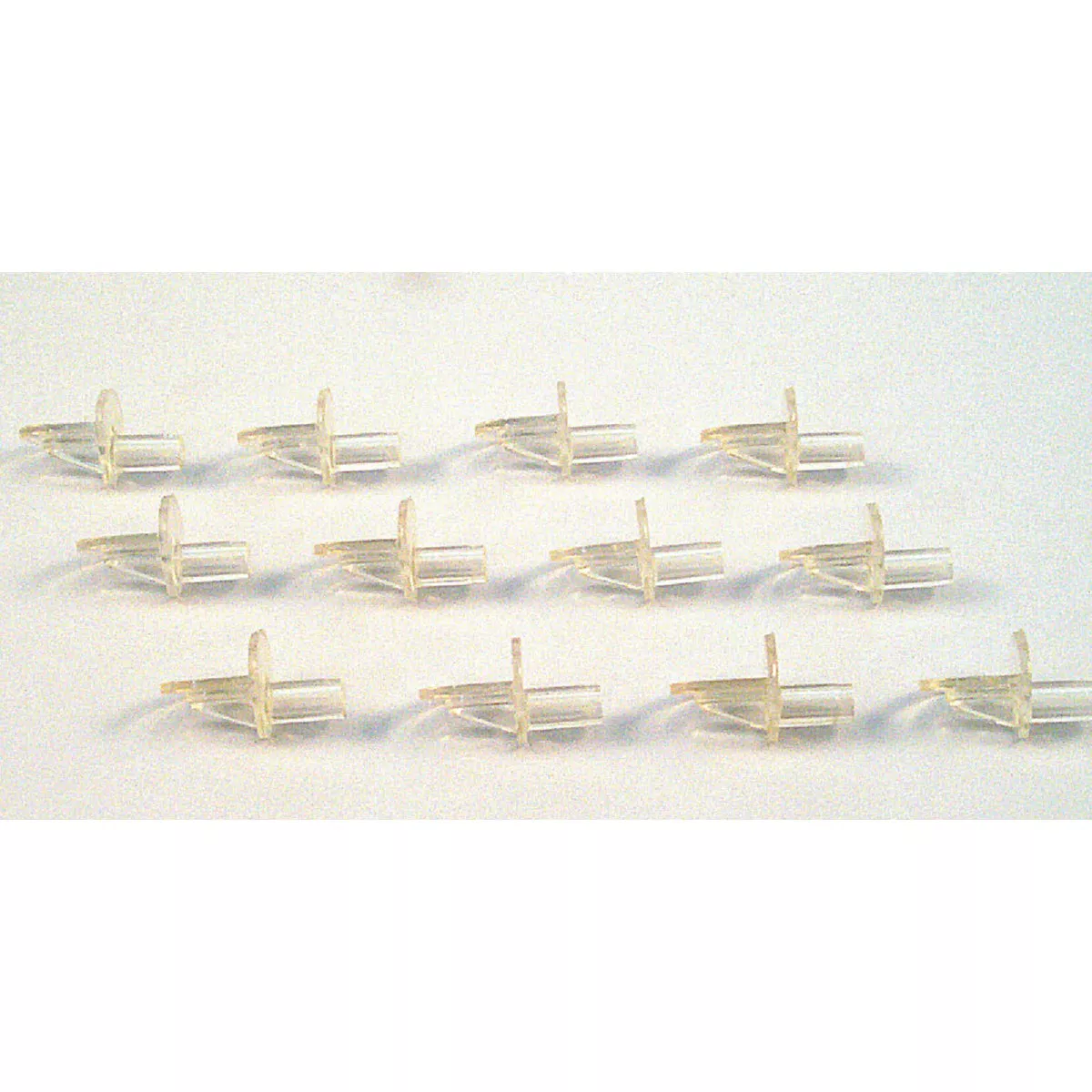 Prime-Line 1/4 In. Dia. x 13/16 In. L. Clear Butyrate Shelf Support (8 Count) - photo 3