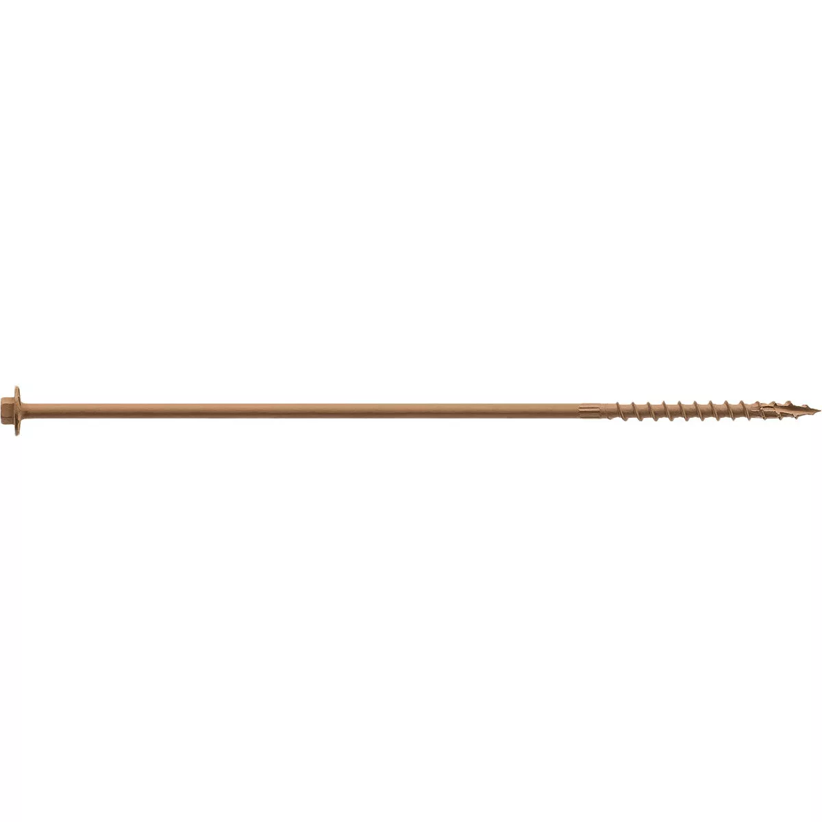 Strong-Drive SDWH TIMBER-HEX Screw 0.195 in. x 10 in. 5/16 Hex, DB Coating