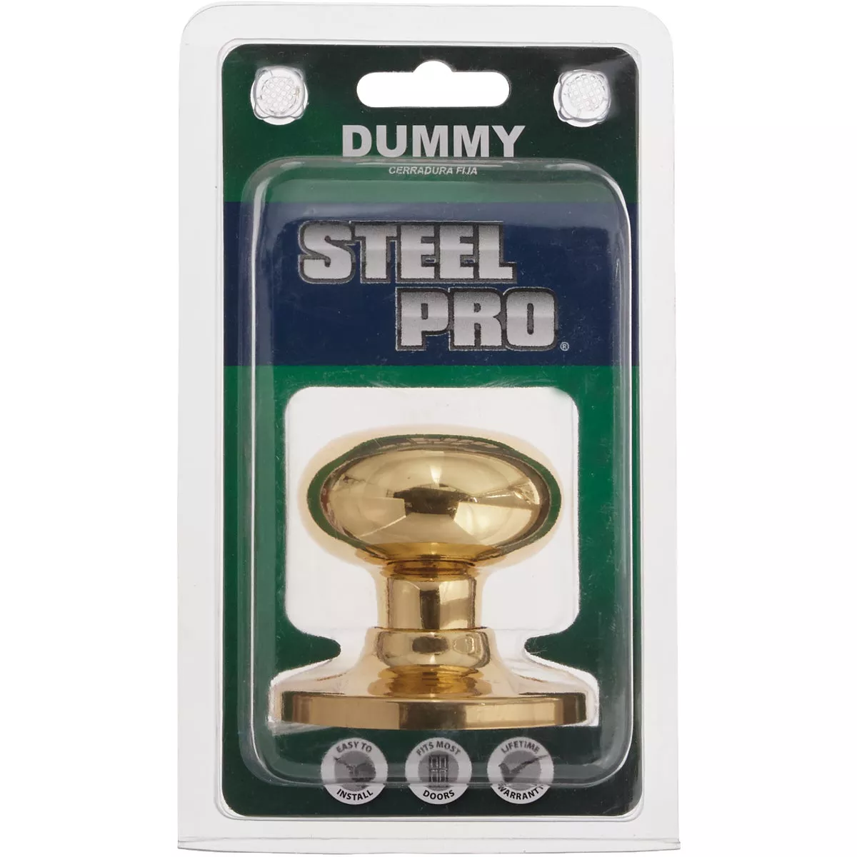 Steel Pro Polished Brass Dummy Door Knob - photo 2