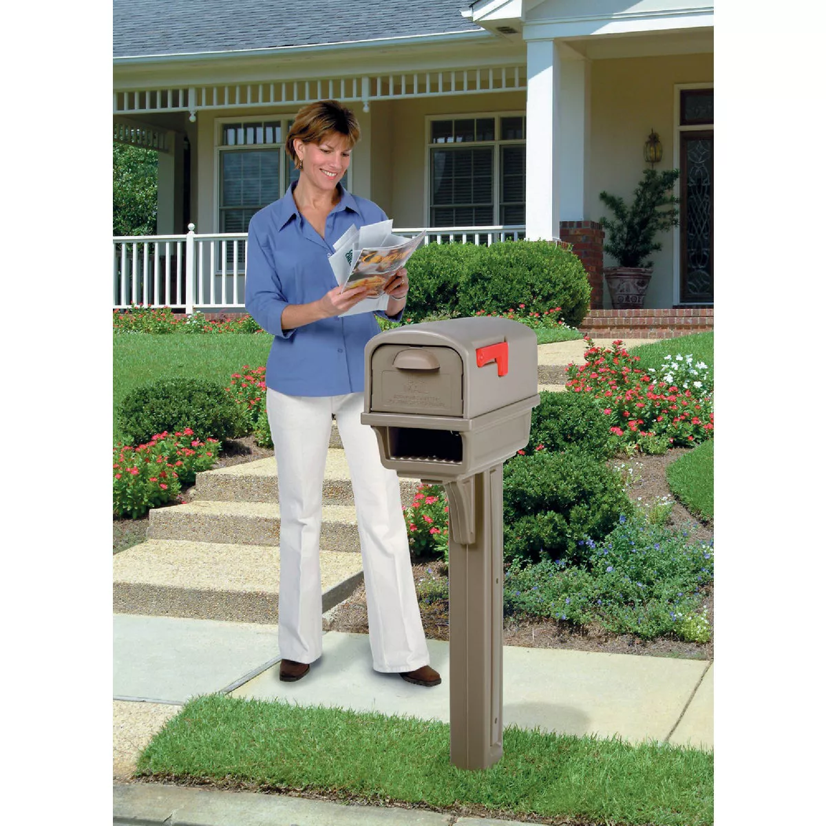 Gibraltar Gentry Mocha Mailbox & Post - photo 3